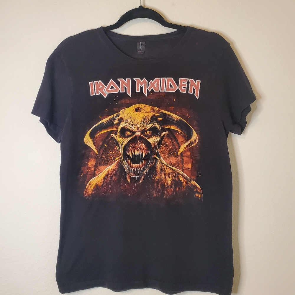 Band Tee Iron Maiden Women Size Small